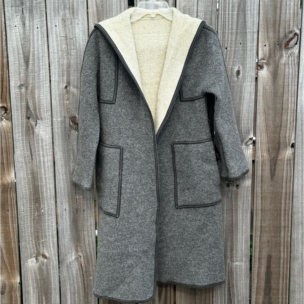 Youthcraft vintage reversible wool coat with hood